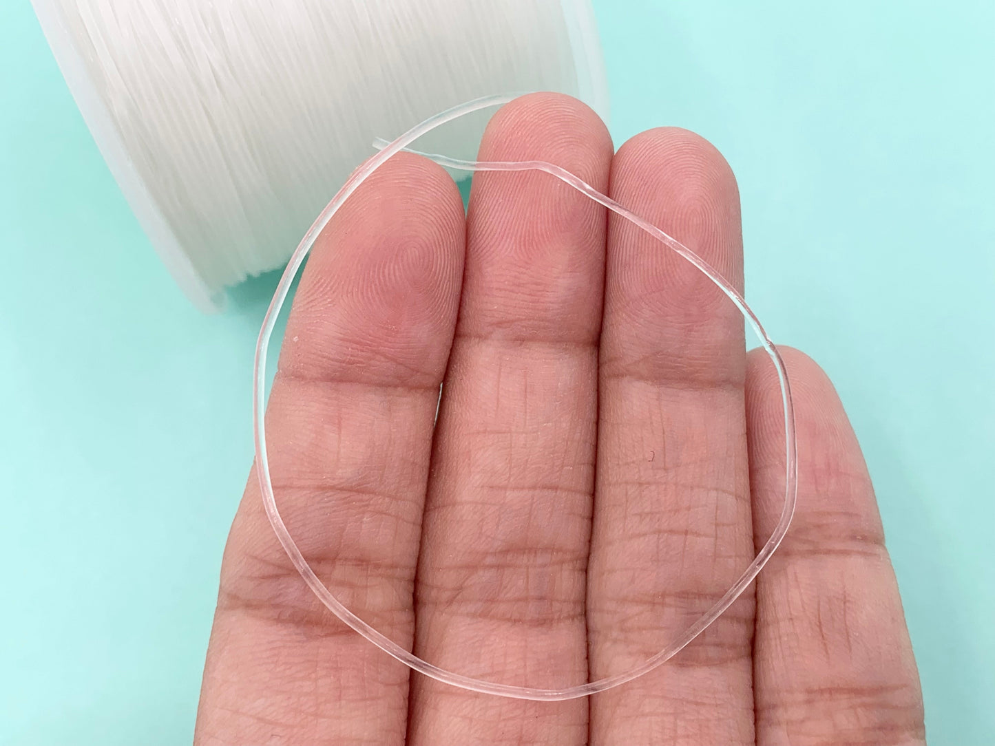 Elastic Stretchy Cord Clear Strong Stretch Wire For Bracelets Making | 0.5mm, 0.8mm, 1mm Size | 100 Meters Per Spool