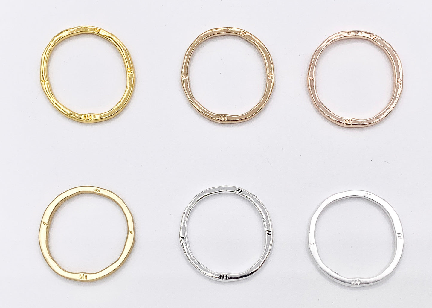 32mm Pewter Irregular Large Circle Pendants Carved Hoop Ring Bulk Order in 9 Colors