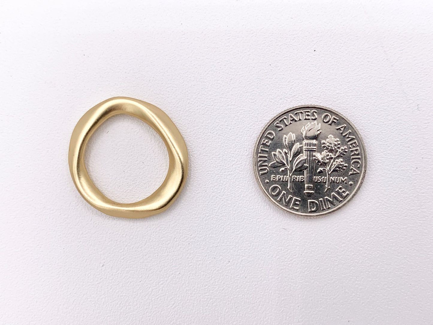 19mm Pewter Irregular Circle Pendants Free Formed Hoop Ring Bulk Order in Gold, Matte Gold, Silver, Brass, Gunmetal