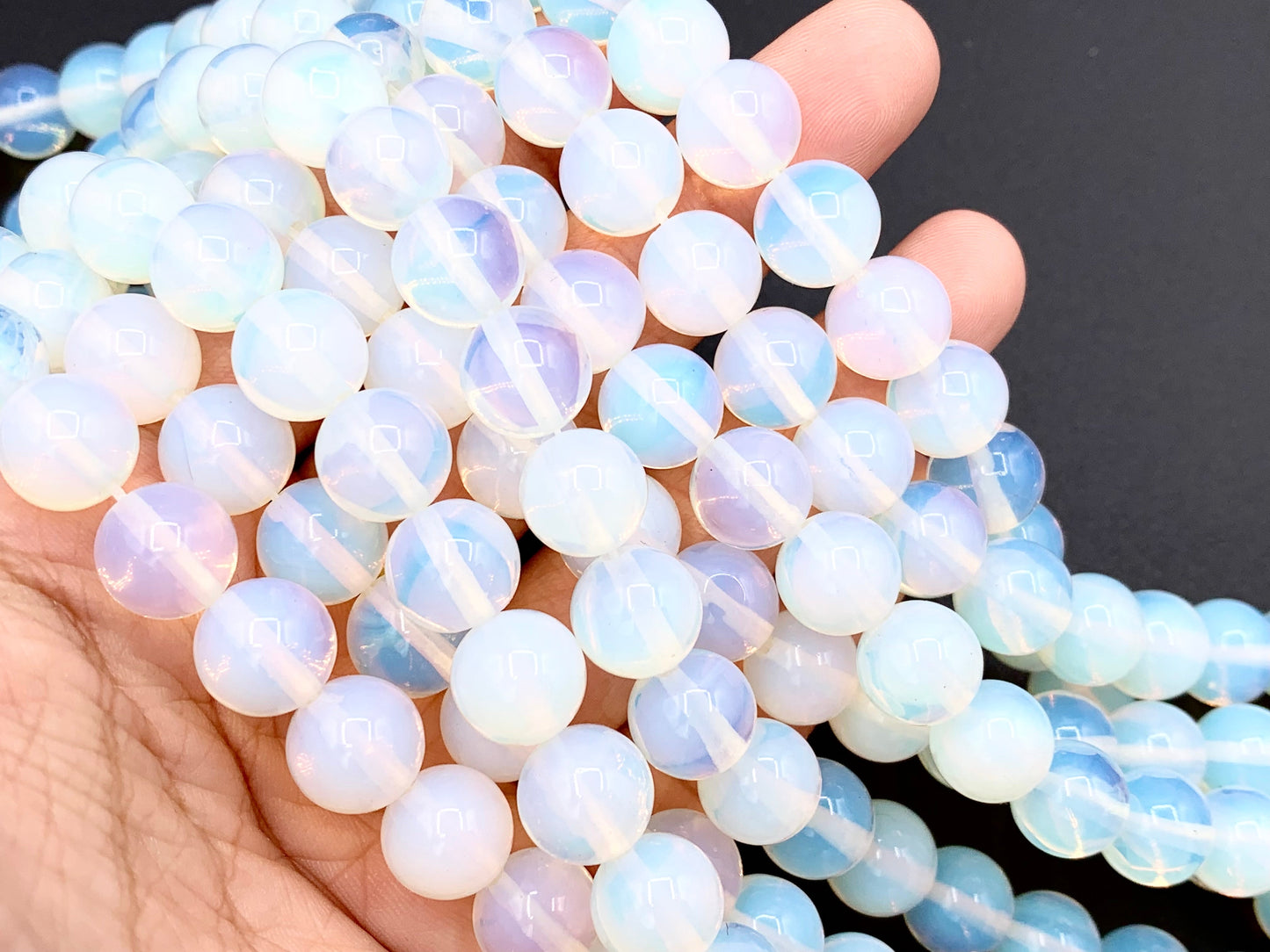 Opalite Round Smooth Shiny Beads 4mm 6mm 8mm 10mm 12mm 14mm 16mm Around 15"