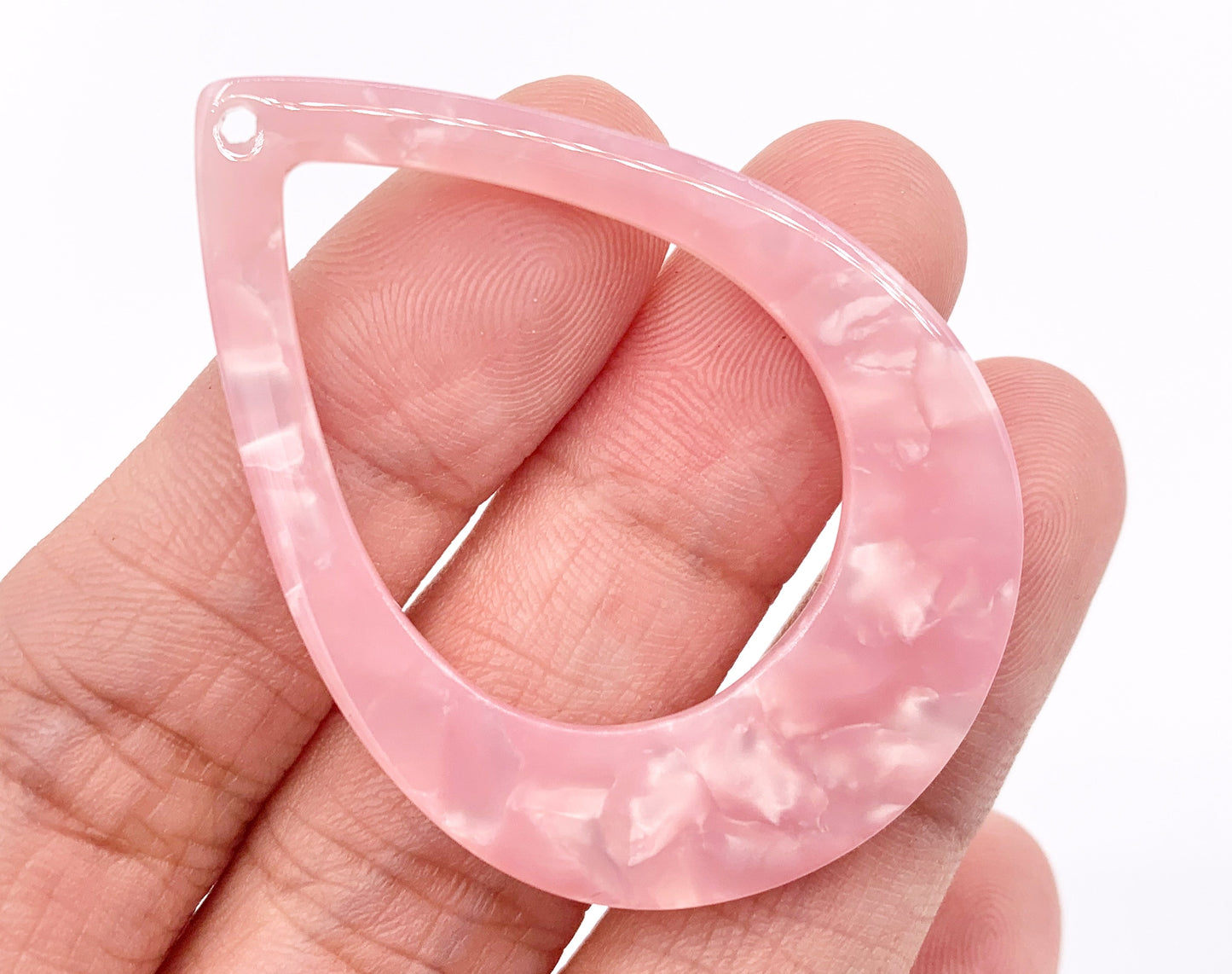 33x45mm Acetate Hollow Teardrop Earring Pendants Acetate Earring Findings For Jewelry Making 6 Colors Available 8PCS