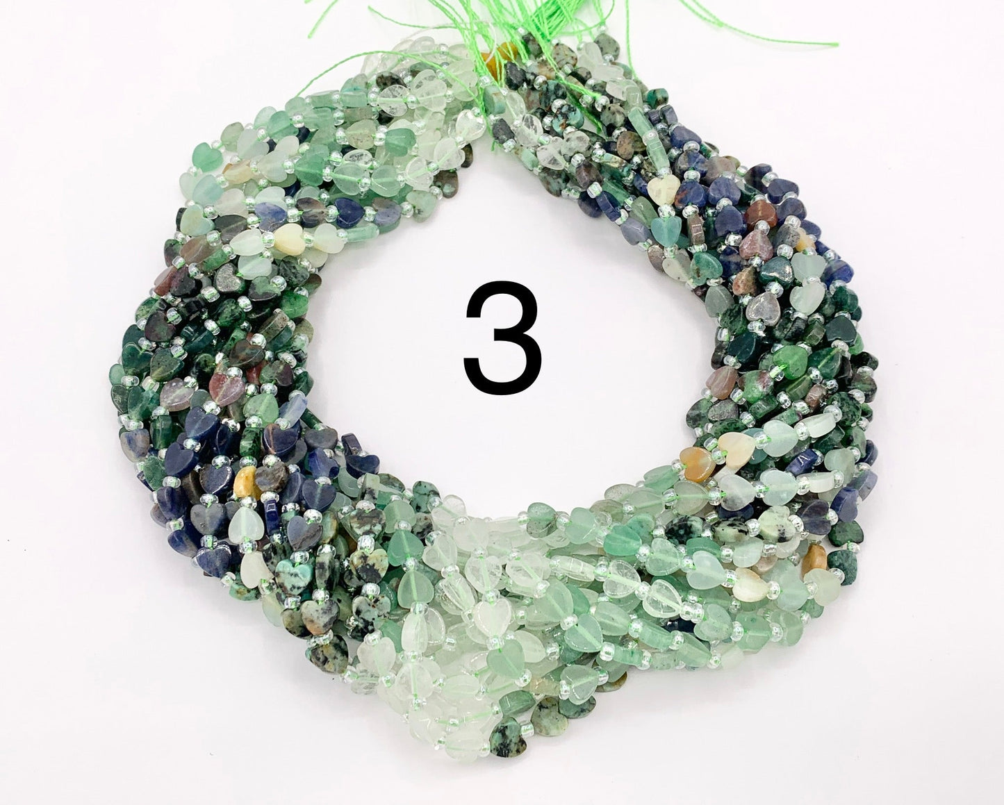 6mm Heart Shape Hand Cut Mixed Gemstone Beads Valentine's Day Heart Beads 14-15" Dyed Jade/Quartz/African Turquoise/Lapis/Agate Etc 1 Strand