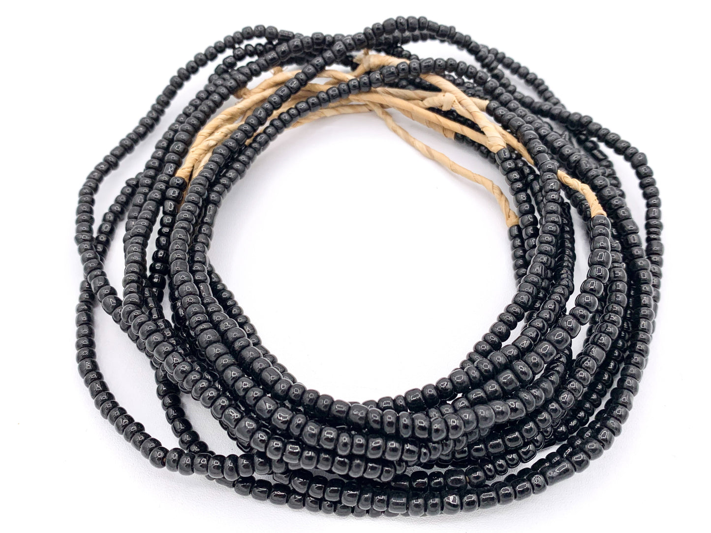 4mm African Sandcast Seed Beads Handmade Glass Beads From Ghana in 9 Colors
