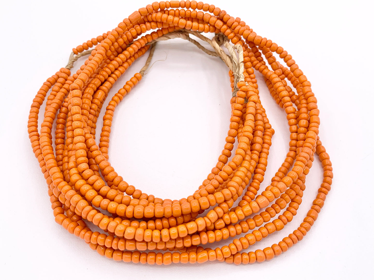 4mm African Sandcast Seed Beads Handmade Glass Beads From Ghana in 9 Colors