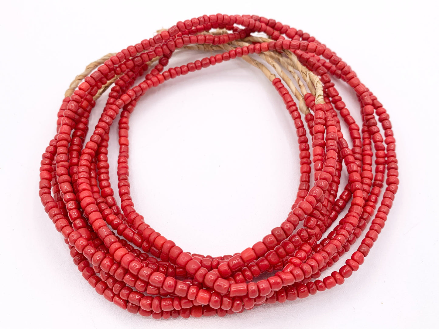 4mm African Sandcast Seed Beads Handmade Glass Beads From Ghana in 9 Colors