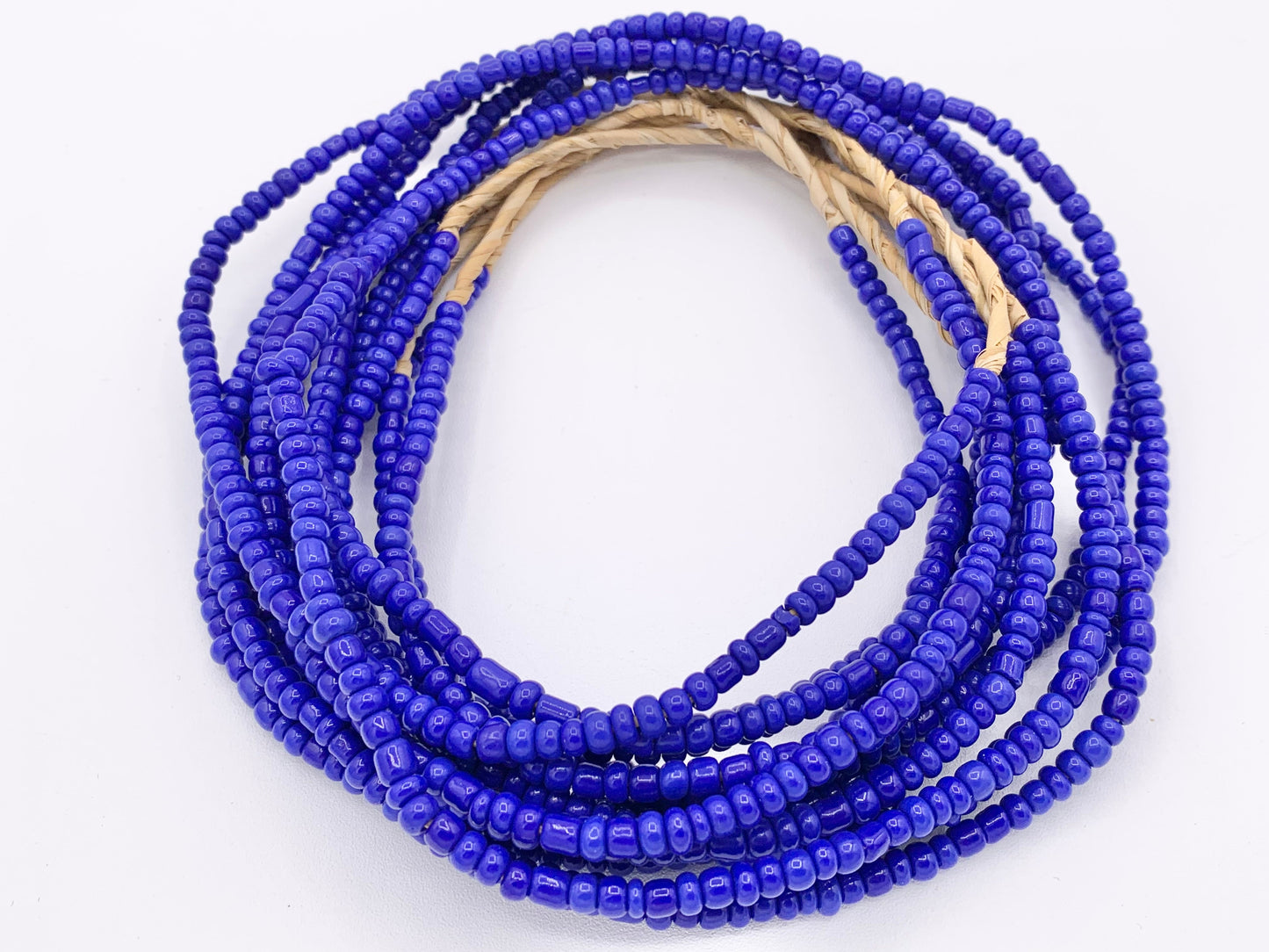 4mm African Sandcast Seed Beads Handmade Glass Beads From Ghana in 9 Colors