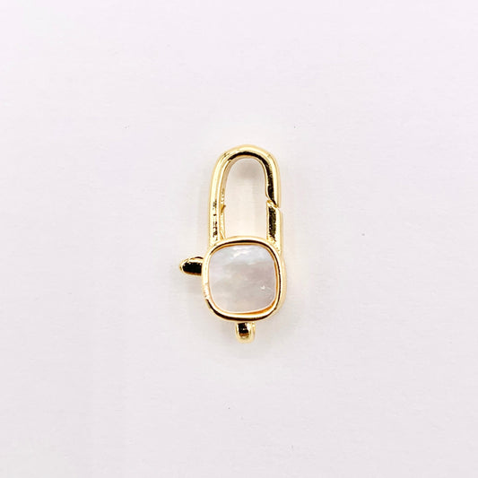 18mm Minimalist Shell Lobster Clasp in 18K Gold Plated Copper Clasp Component for Jewelry 8 PCS