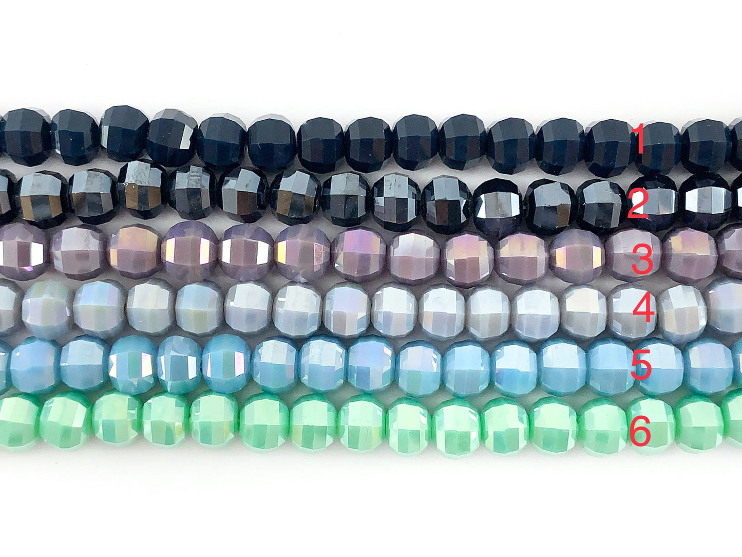 Faceted 36 Cut Shiny 8mm Dyed Jade Glass Pumpkin Shape Rondelle Crystal Strands (around 11")