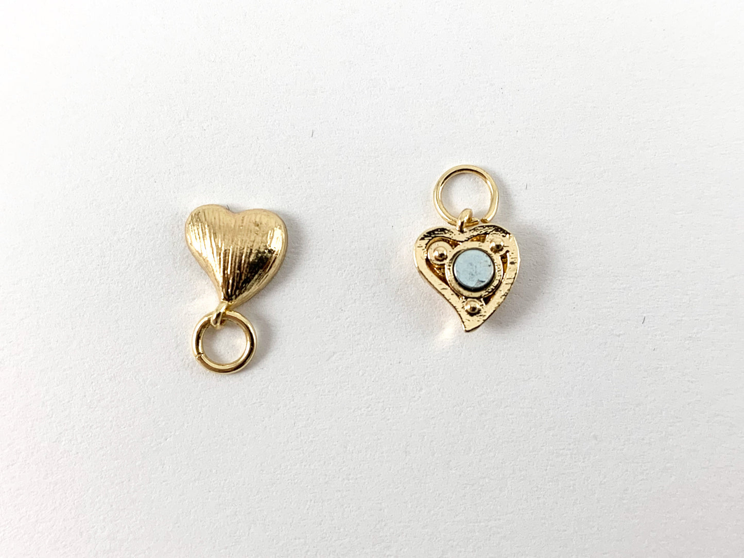 Real 18K Gold Plated Heart & Star Magnetic Clasps over Brass 10 Sets