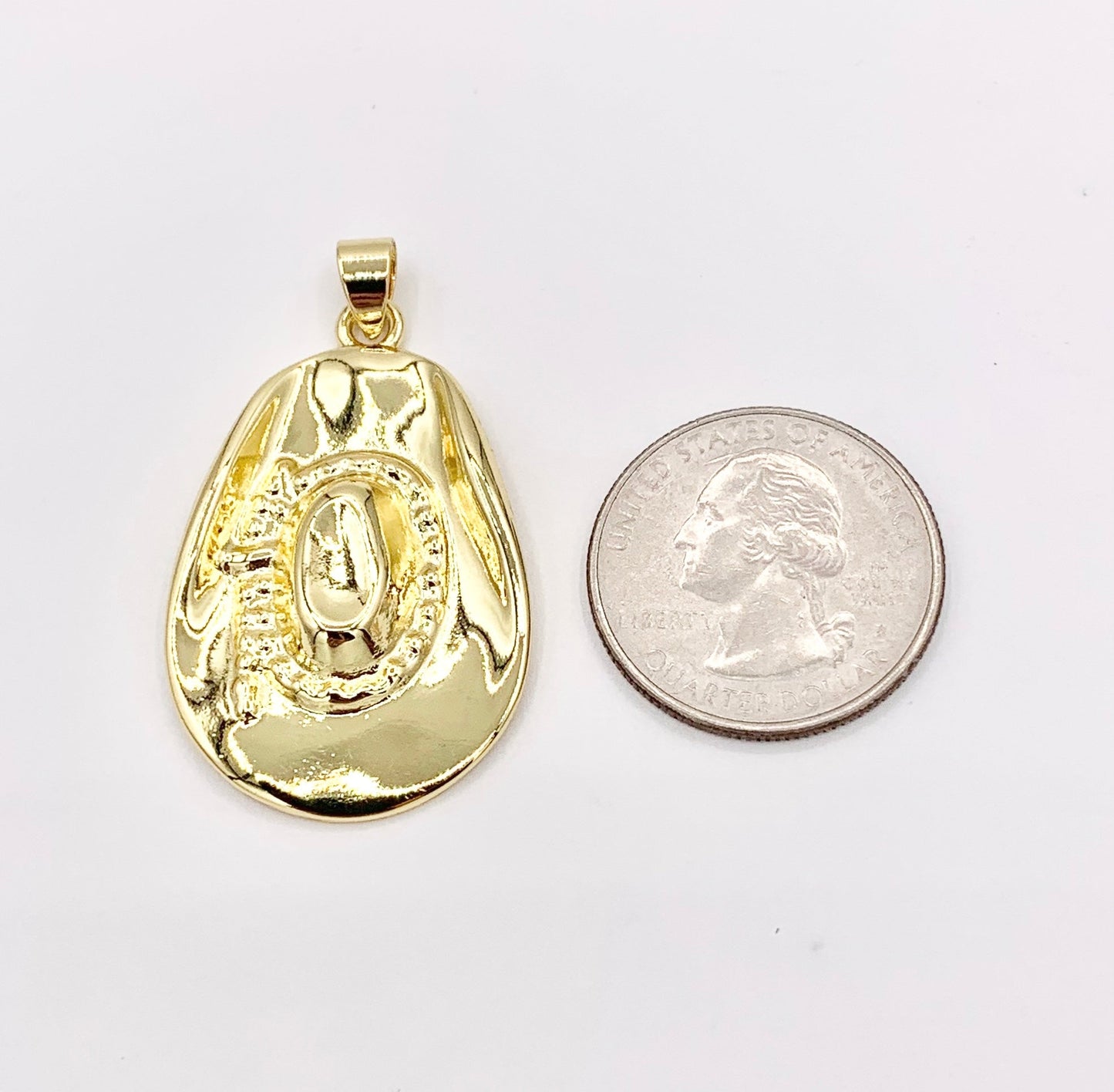 Western Cowboy Hat Texas Ranch Pendants in 18K Gold/Silver Plated Copper 6 PCS