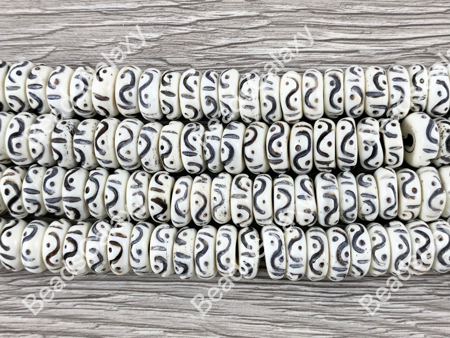 Brown Bone Beads From Africa