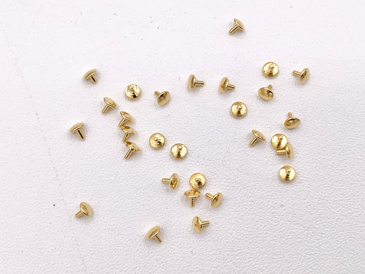 Bead Hole Cover Plug In Peg Stopper in 18K Gold Plated Copper 200 PCS