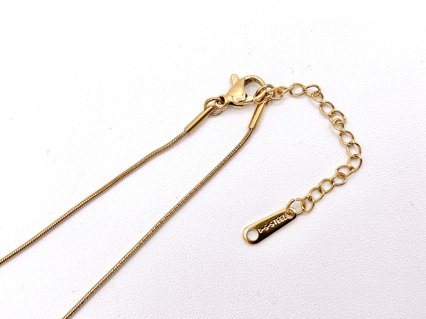 Delicate Bowtie Necklace Gold Plated Stainless Steel Dainty Flexible Minimalist Finished Necklace 16" with Extension Link