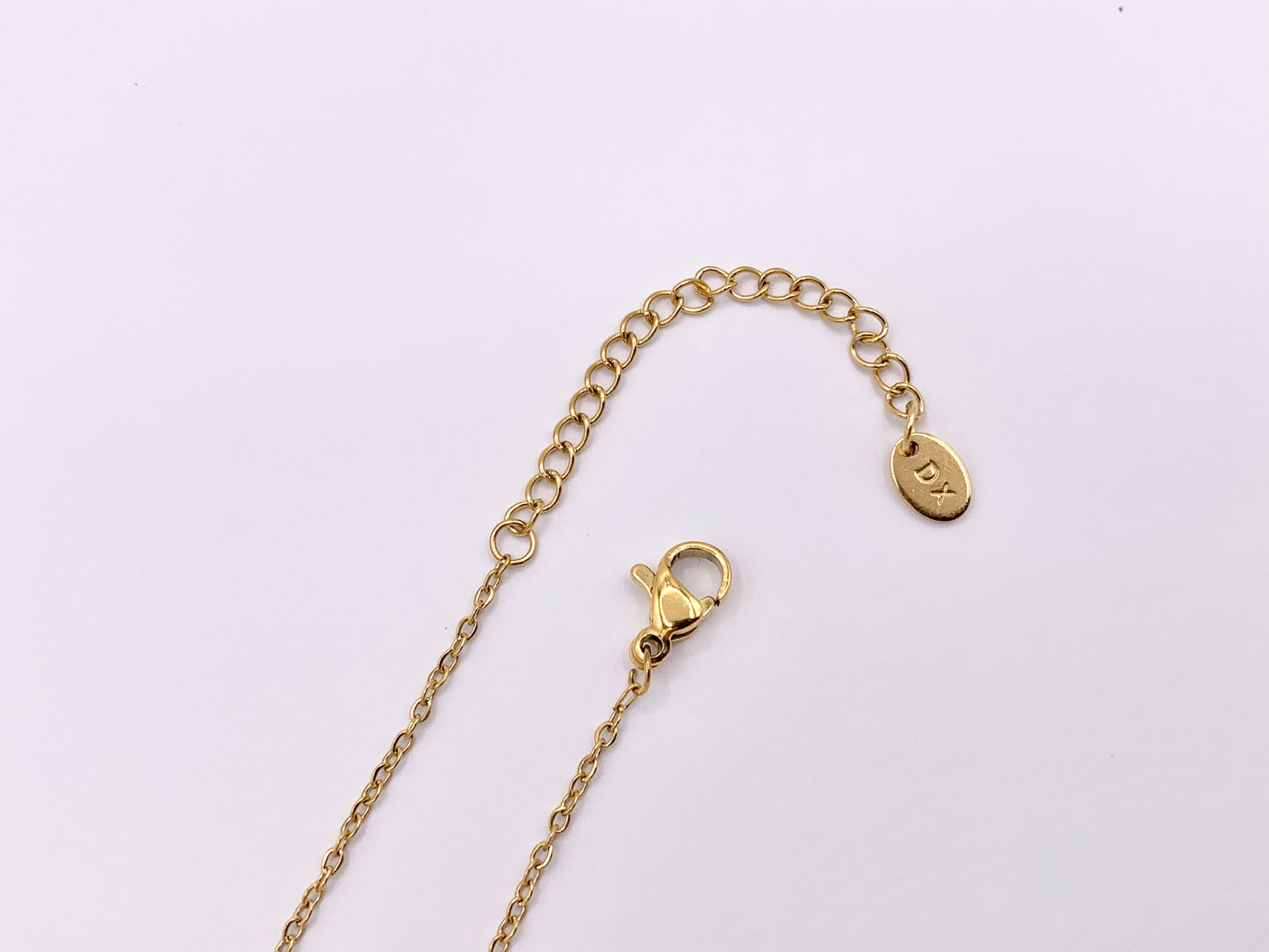 Delicate Heart Necklace Gold Plated Stainless Steel Dainty Flexible Minimalist Finished Necklace 16" with Extension Link
