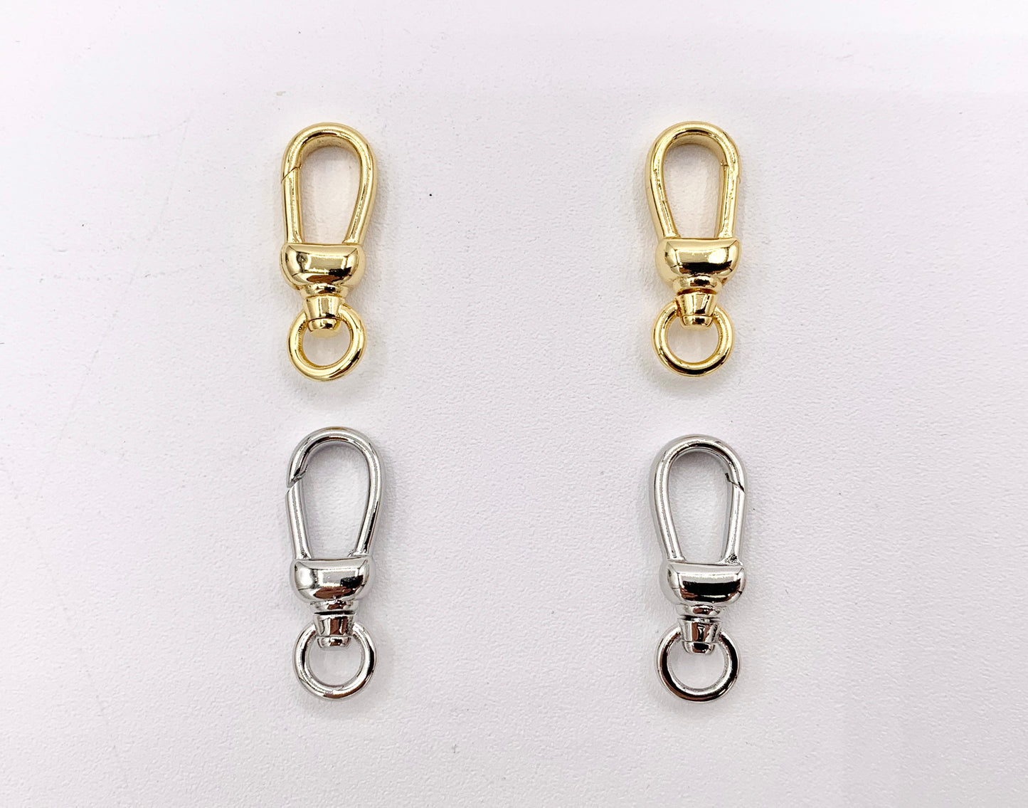 Cute Plain Key Chain Clasps in 18K Gold/Platinum Plated 10 PCS