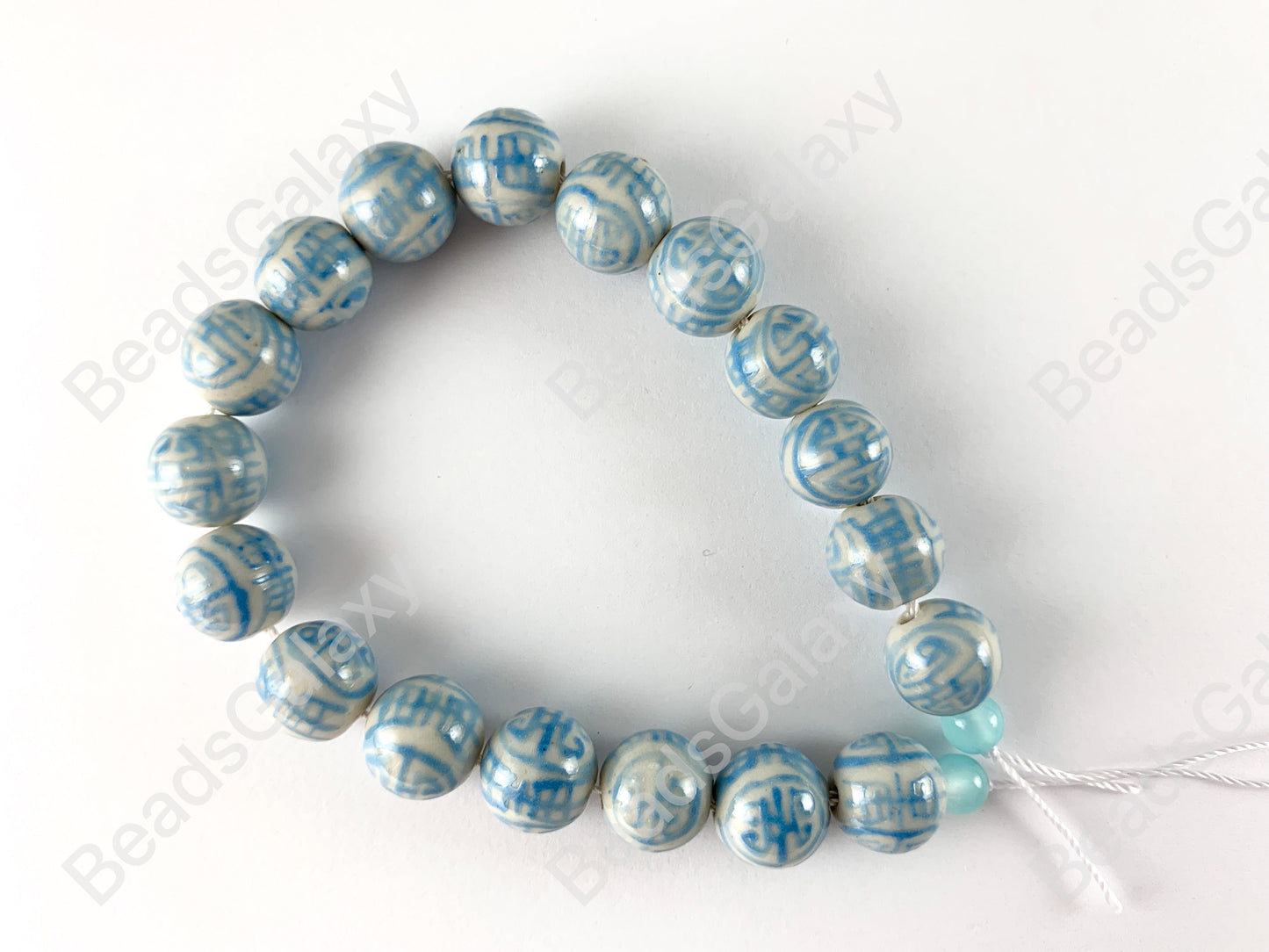 12mm Hand Painted China Porcelain Ceramic Pink Blue Yellow Green Cloisonne Vintage Antique Round Beads