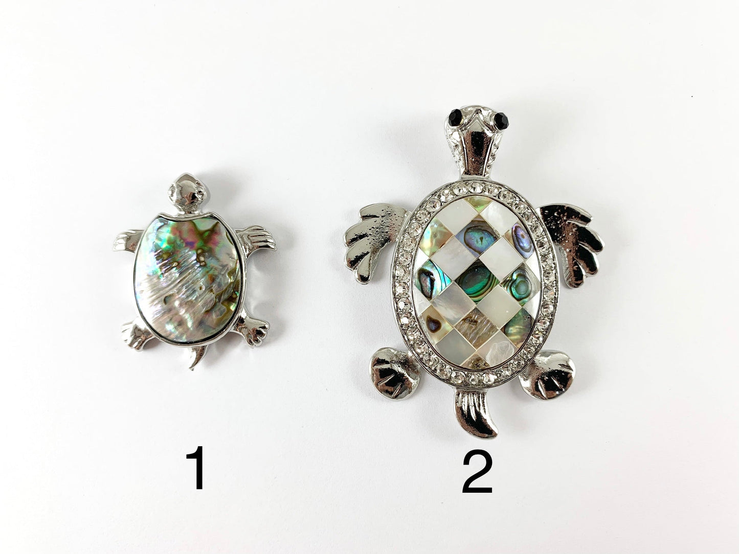 Natural Abalone White Lip Shell Animals Rhinestone Pendant Turtle Scorpion Starfish Crocodile/Alligator Beach Jewelry Decoration