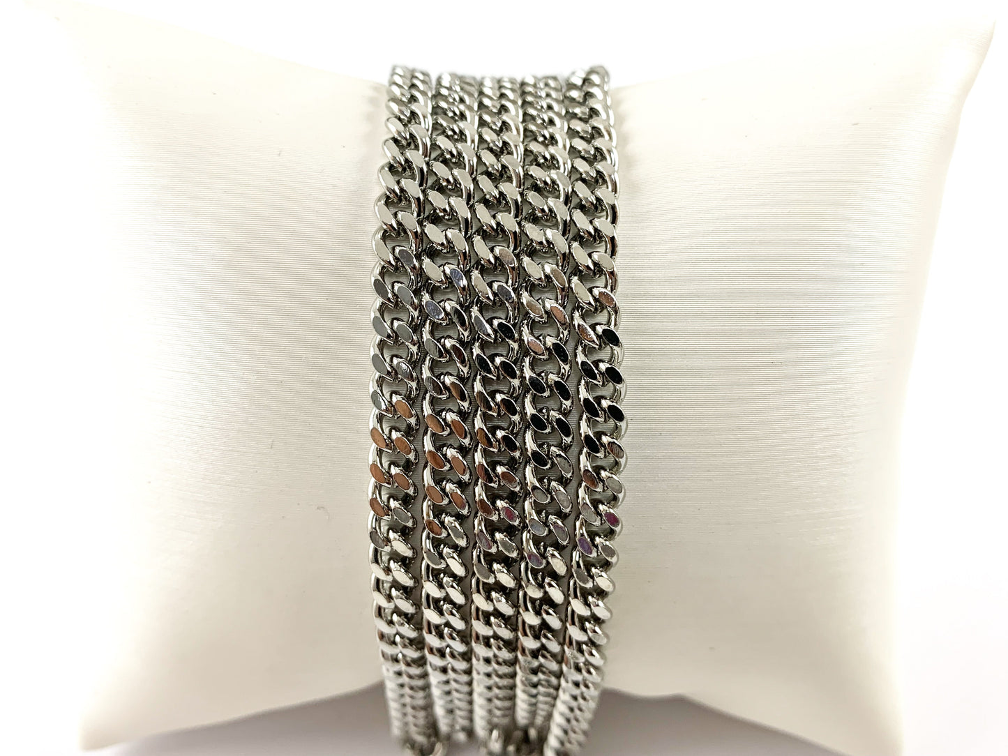 Real Gold /Platinum /Matte Gold /Matte Gunmetal Plated Link Curb/Cuban Chain for Men and Women Necklace/Bracelet Making