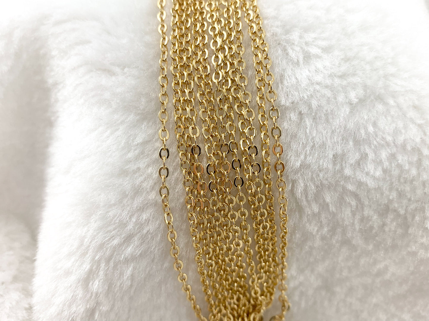 18K Gold Plated Brass Dainty Minimalist Satellite Chain for Men and Women Necklace and Bracelet Making