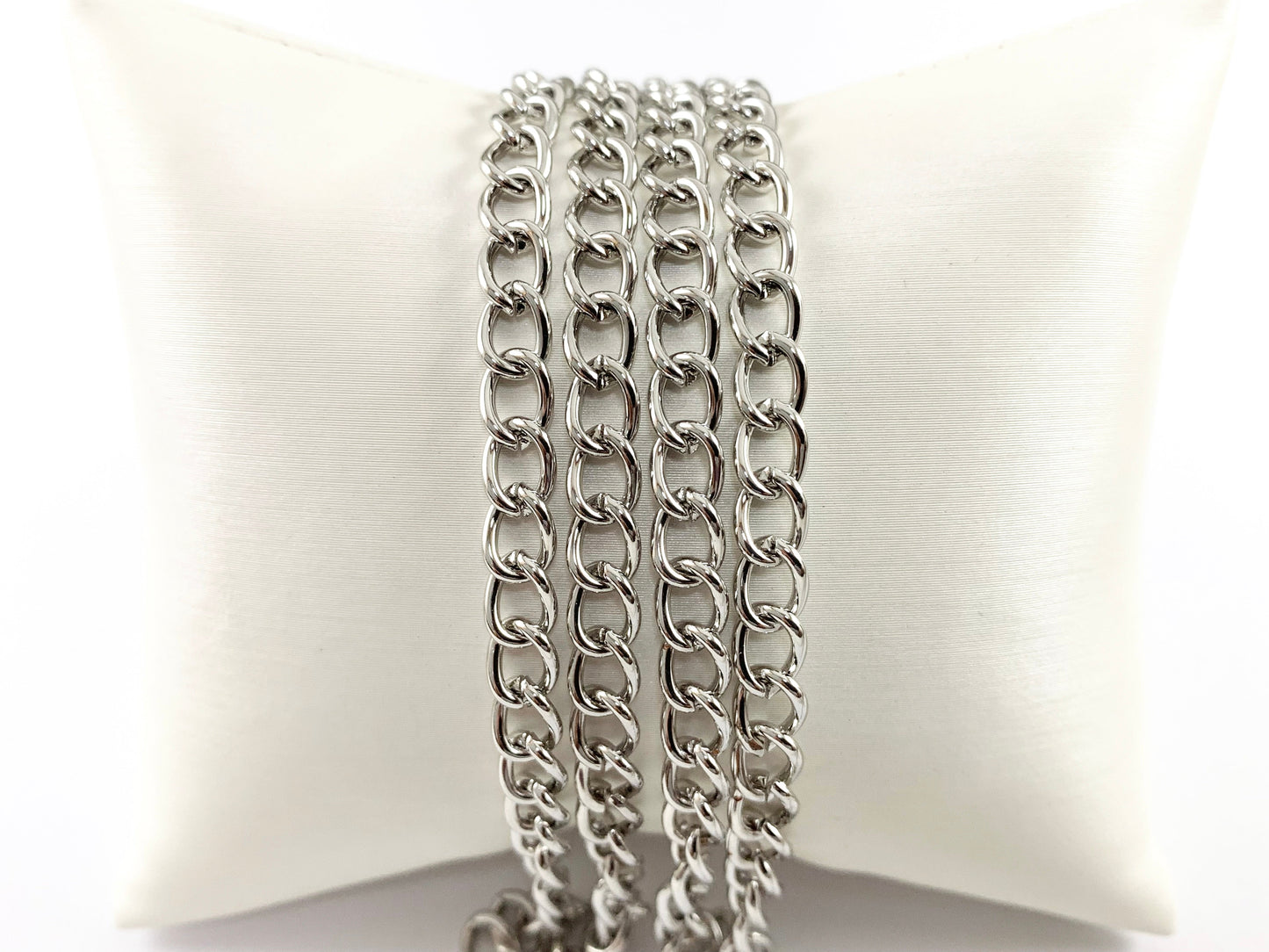 18K Gold/Platinum Plated Oval Thick Gauge Extension Chain Necklace Bracelet Extender Chain