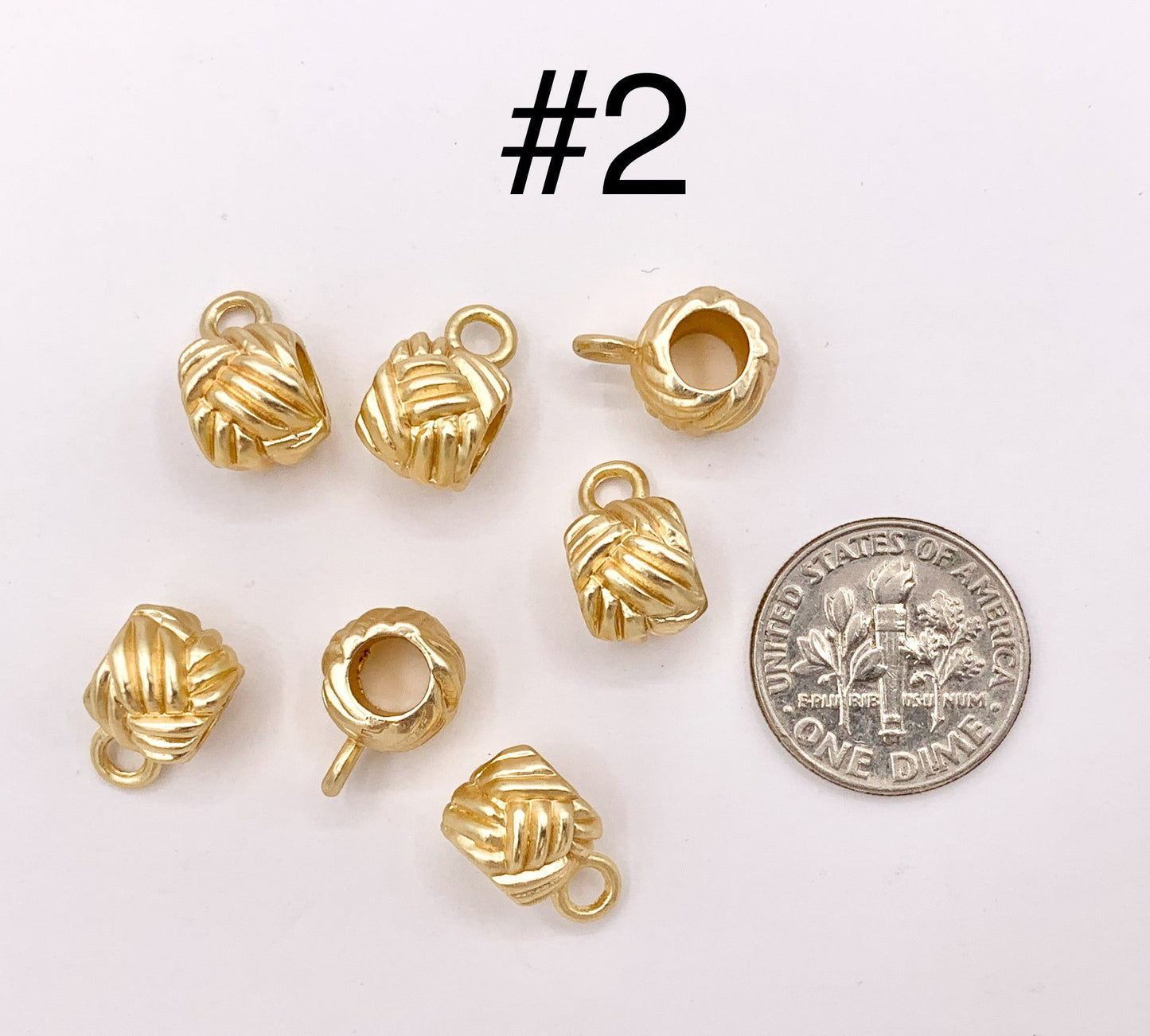 Pewter Matte Gold Spacer Beads Small Space Beads in 3 Styles Tube Spacers Pumpkin Spacers Charm Holder Spacers