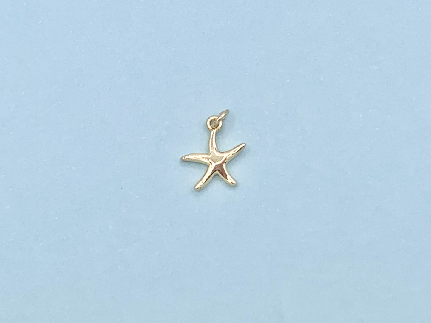 Tiny Cute Starfish Charms plated in 18K Gold Copper Base 10 pcs