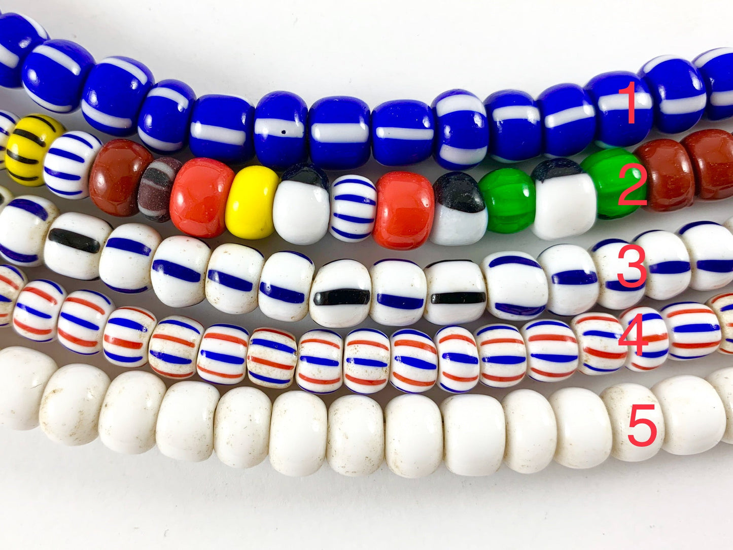 Ghana Sankas Beads From Africa - 1 strand