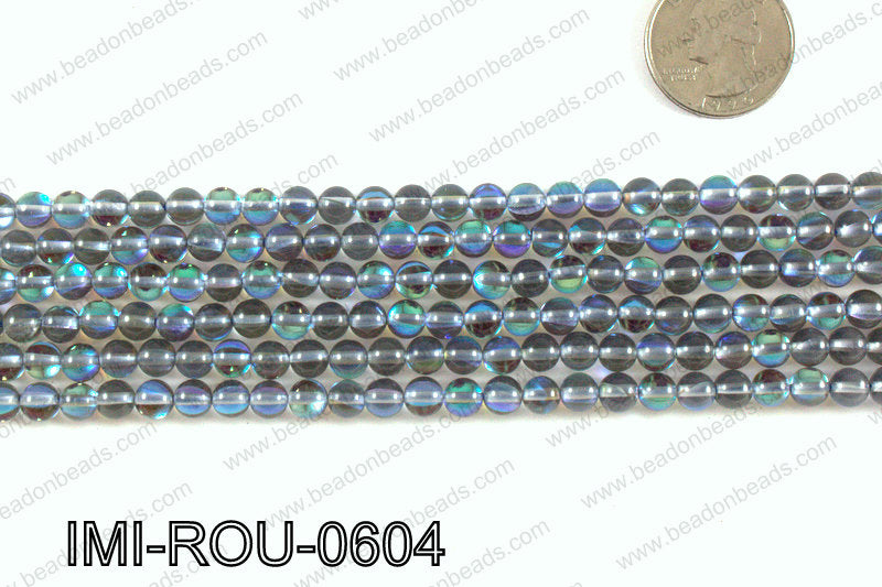 Imitation Labradorite 6mm IMI-ROU-0604