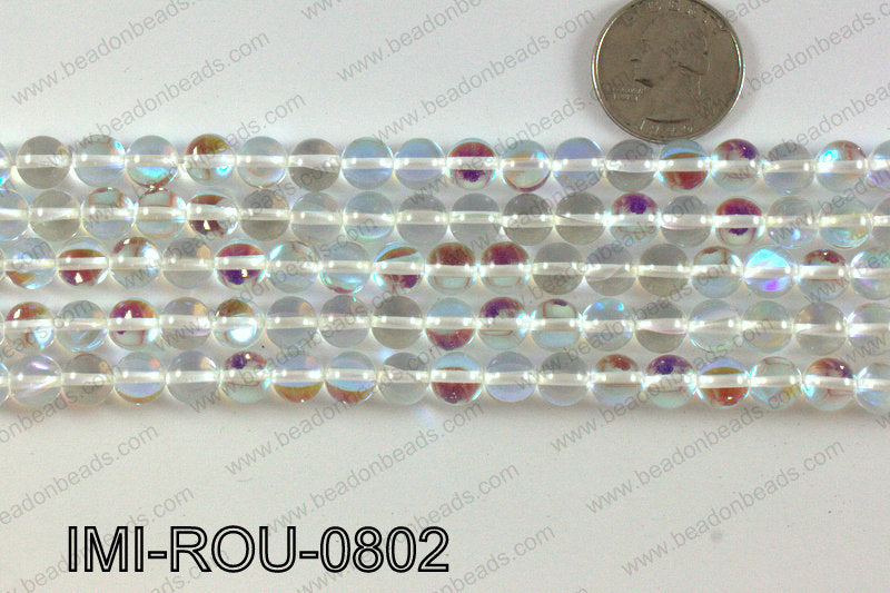 Imitation moonstone 8mm IMI-ROU-0802