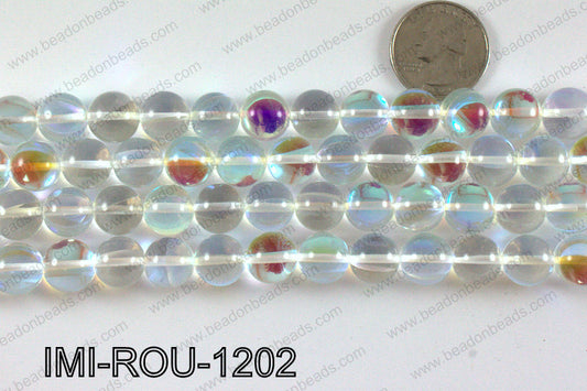 Imitation moonstone 12mm IMI-ROU-1202