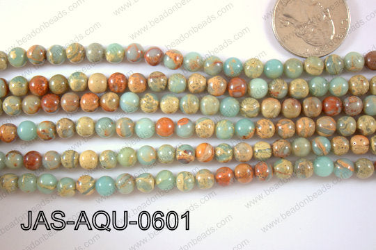 Jasper Aqua Terra Round 6mm JAS-AQU-0601