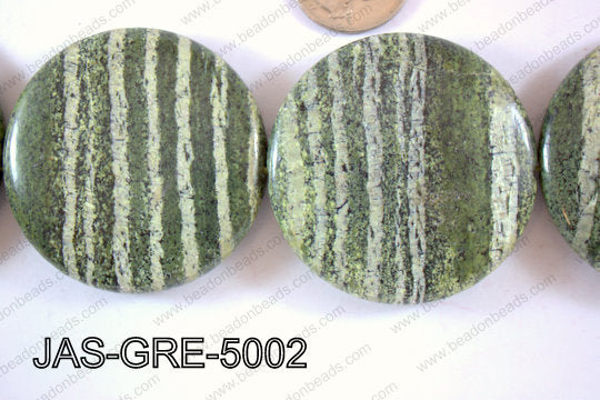Jasper Green Coin 50mm JAS-GRE-5002