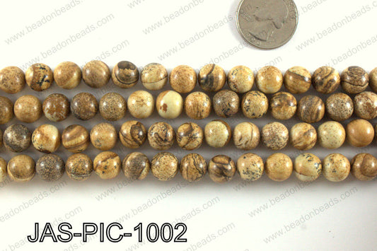 Picture Jasper round 10mm JAS-PIC-1002