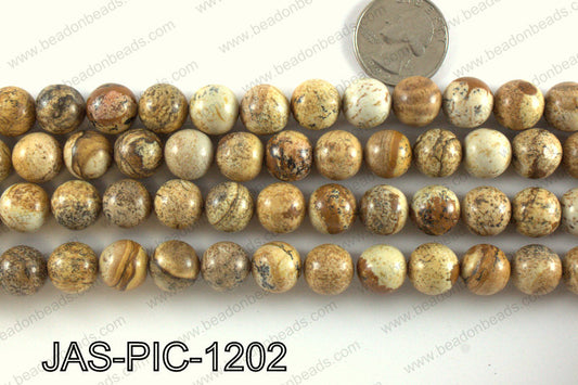 Picture Jasper round 12mm JAS-PIC-1202