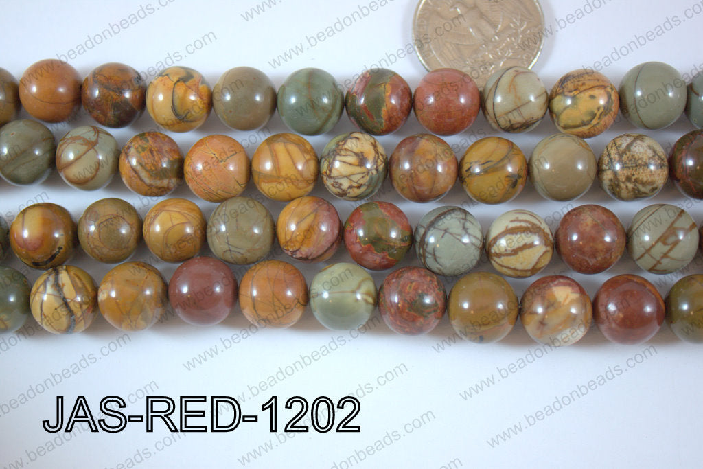 Red Creek Jasper Round 12mm JAS-RED-1202