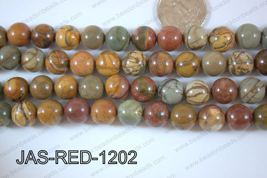 Red Creek Jasper Round 12mm JAS-RED-1202