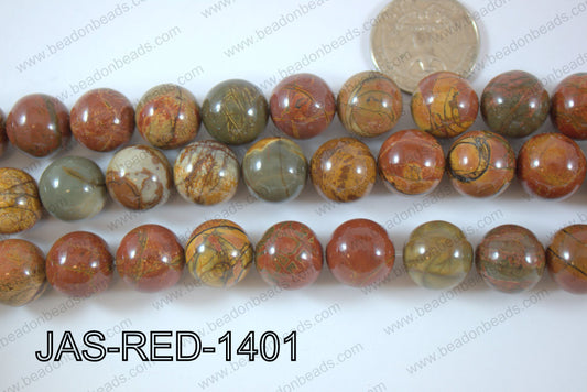 Jasper Red Creek Round 14mm JAS-RED-1401