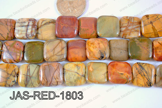 Red Creek Jasper Square 20mm JAS-RED-1803