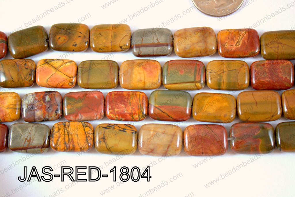 Red Creek Jasper Rectangle 13x18mm JAS-RED-1804