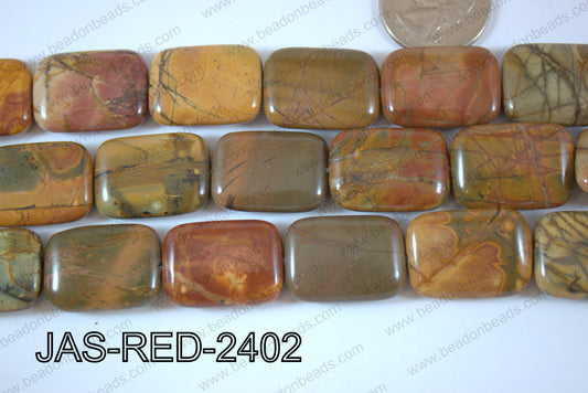 Red Creek Jasper Rectangle 18x24mm JAS-RED-2402