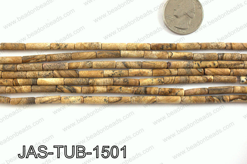 Picture Jasper tube 4x15mm JAS-TUB-1501