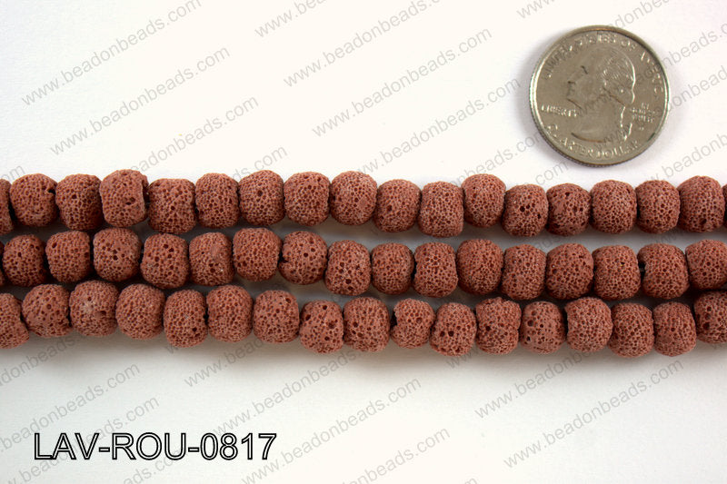 Lava Round, Red 8mm LAV-ROU-0817