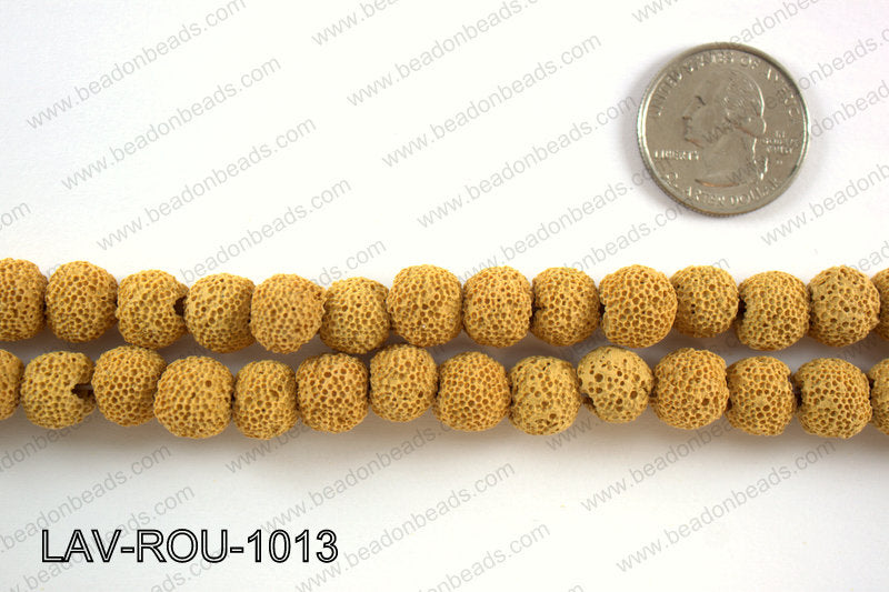 Lava Round, Yellow 10mm LAV-ROU-1013