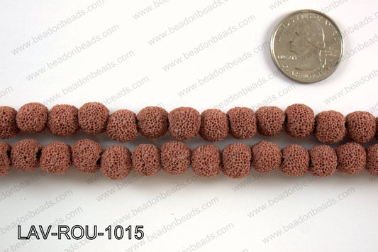 Lava Round, Red 10mm LAV-ROU-1015
