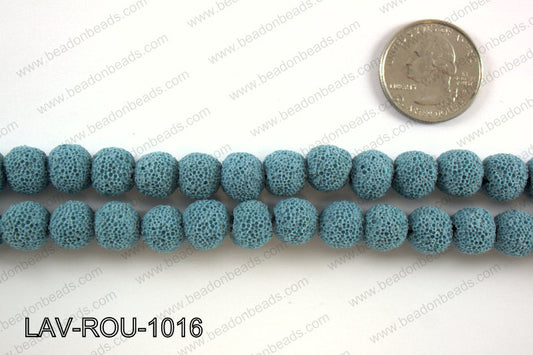 Lava Round, Blue 10mm LAV-ROU-1016