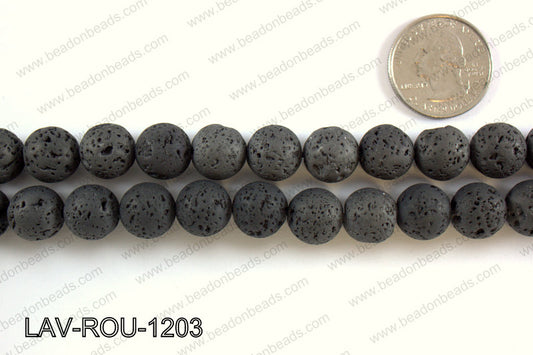Metallic Coated Lava Round 12mm LAV-ROU-1203