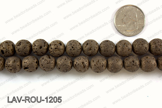Metallic Coated Lava Round 12mm LAV-ROU-1205