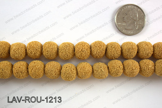 Lava Round, Yellow 12mm LAV-ROU-1213