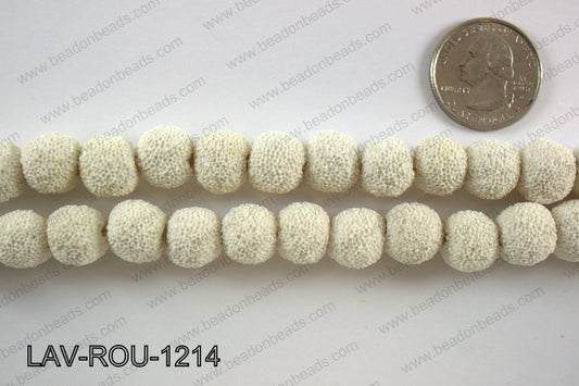 Lava Round, White 12mm LAV-ROU-1214