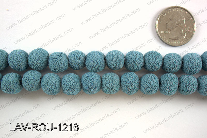 Lava Round, Blue 12mm LAV-ROU-1216